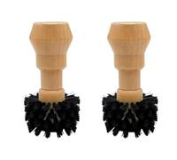 Wzxksoac Coffee Handle Cleaning Brush, Coffee Powder Cleaning Brush, Bar Coffee Powder Cleaning Brush, Tool with Wooden Handle