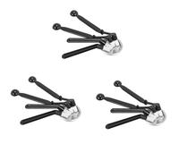 Wzxksoac Coffee Machine Cleaning Set, 12xCoffee Machine Brush with Spoon and 3 Piece 58 mm Stainless Steel Back Flush Insert