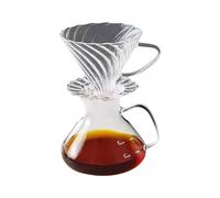 Wzxksoac Coffee Maker Set with Pour over Function Coffee Sharing Pot Featuring Scale and Filter Cup for Home or Office 450ML