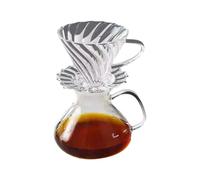 Wzxksoac Coffee Sharing Pot with Filter Cup Pour over Coffee Maker Set with Scale for Home or Office 300ML