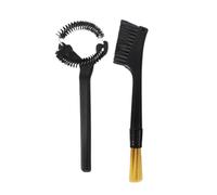 Wzxksoac Coffee Tool Cleaning Brush Set Double-Headed Curved Coffee Brush Long-Handled Brewer Cleaning Set Coffee Brush