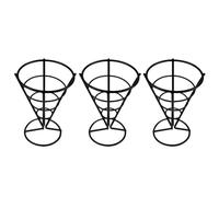 Wzxksoac Cone Tableware Bar Western Restaurant Cafe Fried Chicken Rack Snack Basket French Fries Rack Black