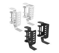 Wzxksoac Desk Side Laptop Mount,Hanging Laptop Holder for Office Home Clamp on Desk Side Storage Organizer for Laptops