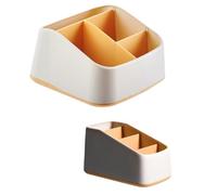 Wzxksoac Desktop Storage Box Dresser Organizer Multifunctional Desk Organizer Office Stationery Yellow