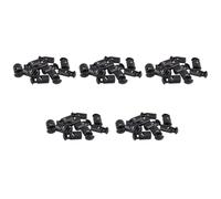 Wzxksoac Diameter 8 mm Hole, Cord Cord Stopper Laces Snap Hook, Black, 50 Pcs