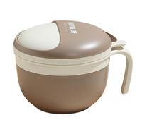 Wzxksoac Divided Water-Filled Insulation Instant Noodle Bowl Canteen Lunch Student Lunch Box Office Worker Take-Out Lunch Box B