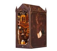 Wzxksoac Diy Cabin Induction Book Three-Dimensional Wooden Assembled Handmade Magic Bookshelf Ornaments Gifts