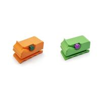 Wzxksoac DIY Projects Cat-Shaped Cardboard Cutting Tool 2PCS Ergonomic Design Handheld Cat Scratching Cardboard Cutter Green+Orange