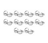 Wzxksoac Double Rolled Tart Rings, English Muffin Rings Professional Crumpet Rings Set of 40