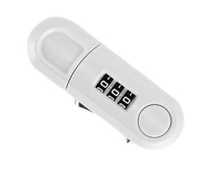 Wzxksoac DrawerPassword Lock Non Perforated Cabinet Door Safety Lock Double Opening Refrigerator Lock Home Office Anti-Theft Lock