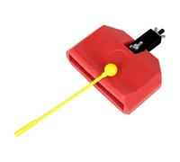 Wzxksoac Drum Cow Bell, Plastic Percussion Instruments Block Noise Makers with Plastic Rod Stick for Drum Set Cow Bell Drum Red