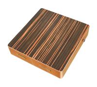 Wzxksoac Drum with Adjustable Strap Compact Portable Travel Box Ebony Wood Flat Hand Drum Percussion Instrument