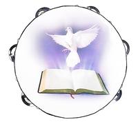 Wzxksoac Eight-Inch Palm Double-Layer Hand Tambourine Hand Rattle Cheer Early Education Equipment Hand Tambourine Instrument