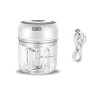 Wzxksoac Electric Garlic Crusher - Mini Garlic Masher,Portable Meat Chopper for Kitchen,Ideal for Vegetables, Salad Preparation B