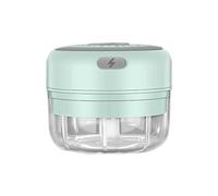 Wzxksoac Electric Garlic Masher Mini Chopper Vegetable Chili Mixing Cutting Meat Ginger Masher Machine Green