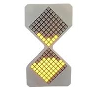 Wzxksoac Electronic Hourglass, Hourglass LED Electronic Hourglass, Ornaments, Classroom, Kitchen Decoration Yellow