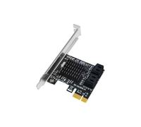 Wzxksoac Expansion Card SATA3.0 PCI-E Expansion Card PCIE to SATA3.0 Expansion Card 4 Port III 6G for SSD HDD IPFS Mining