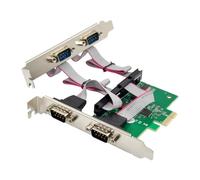 Wzxksoac Expansion Card ST318 PCIe X1 AX99100 4S DB-9 Pin RS232 COM1 Port Multi-Function Convenient Expansion Card Easy Install