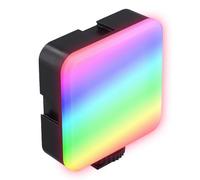 Wzxksoac Full Color RGB LED Video Light 3000K-6000K Mini Fill Type-C Pocket Camera Hot Shoe Light