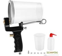 Wzxksoac Gel Coat Applicator Kit:4mm Nozzle, 3 Cups, Air-Powered, Works with for Resins, Parting Films, Plasters, 0.4-0.5Mpa Pressure