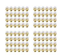 Wzxksoac Golden Mini Cake Stand-Mini Cake Pan with Stand and Dome Cover, 96 Single Cup Cake Stand Mini Dessert Pan