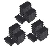 Wzxksoac Guitar 9V Battery Holder Compartment Cover Case Black Set of 30