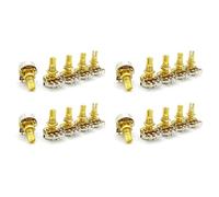 Wzxksoac Guitar Potentiometer Audio Volume&Tone Pots Switch Control A500K Split Shaft Taper Potentiometers Gold Pack of 20