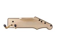 Wzxksoac Guitar Wall Mount Wood Guitar Wall Hangers with Pick Holder for Acoustic or Electric Guitars,Ukulele,Bass Style 1