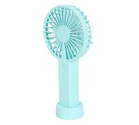 Wzxksoac Handheld Personal Fan USB Portable Desktop Mini Fan Mini Cooler with LED Light Travel Outdoor Home Office Quiet Desk Fans-Blue