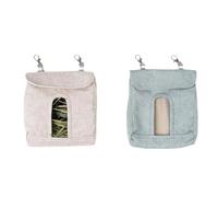 Wzxksoac Hanging Feeding Bag Hay Bag Feeding Dispenser Guinea Pig Small Animal Pet Feeding