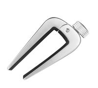 Wzxksoac High Quality Guitar Capo Knob Ukulele Violin Capo Guitar Accessories Musical Instruments Silver