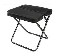 Wzxksoac Hiking Fishing for Picnic Footstool, Compact Foldable Stool with Carrying Bag for Mountaineering Outdoor Use Black