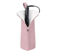 Wzxksoac Hot Iron Holder & Mat, Heat Heat ResistingTravel Bag for Curling Iron, Flat Iron - Hair Tool Organizer for Home Pink
