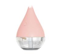 Wzxksoac Humidifier with Colorful Light, High Volume USB Quiet Cool Mist Humidifier for Bedroom and Office,Plants Easy Install Pink