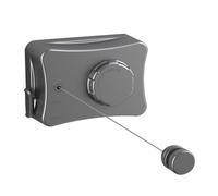 Wzxksoac Indoor Retractable Clothesline,Anti-Sag Outdoor Clothesline, Lifting Clothes for Drying Laundry Line Wall-Mounted, Grey