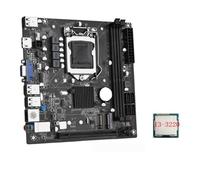 Wzxksoac ITX H61 Desktop Motherboard +I3-3220 CPU LGA 1155 Support Up to 16GB DDR3 1600MHz RAM Slots 100M Network Card