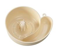 Wzxksoac Kitchen Cleaning Device, Rotating Fruit Vegetable Washing Bowl with Strainer, Snail Drain Basket Portable A