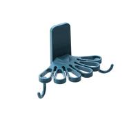 Wzxksoac Kitchen Flower-Shaped Rag Rack with Hook Storage Organizer Wall-Mounted No Drilling Spatula Spoon Rack Towel Shelf B