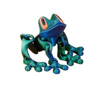 Wzxksoac Kitchen Home Office Decoration 3D Printed Simulation Tree Frog Joint Movable Animal Desk Toy Refrigerator Magnet A