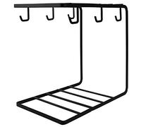 Wzxksoac Kitchen Supplies Multi-Functional Innovative Iron Stand Supporter Drying Rack Water Bottle Mug Holder Cup Rack Hanger Dark Coffee