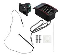 Wzxksoac LC-5 5 Bands Guitar Pickup EQ Equalizer Acoustic Guitar Preamp EQ Equalizer Tuner Piezo Ceramic Pick-Up
