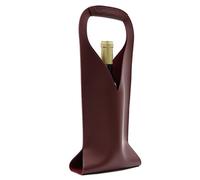 Wzxksoac Leather Wine Bag Wine Bottle Holder Champagne Hand Bag Gift Bag for Christmas Wedding Travel Birthday E