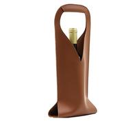 Wzxksoac Leather Wine Bag Wine Bottle Holder Champagne Hand Bag Gift Bag for Christmas Wedding Travel Birthday C