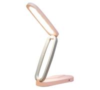 Wzxksoac LED Desk Lamp for Office Home Rechargeable Lamp Foldable & Portable Light Wireless Reading Lamp Pink