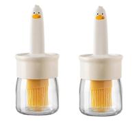 Wzxksoac Little Yellow Duck Oil Bottle Household High Temperature Suitable for Kitchen Oil Bottle with Brush A