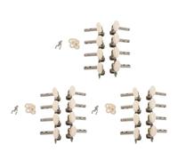 Wzxksoac Machines Tuners Pegs Tuning Key with White Pearl Knobs 12L+12R for Mandolin