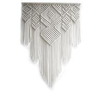 Wzxksoac Macrame Bohemian Tapestry Wall Hanging Chic Geometric Art Handicrafts Woven Tapestry for Room Decoration