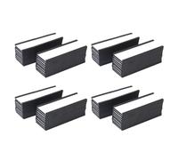Wzxksoac Magnetic Label Holder 4X1.57Inch 80 Packs C Channel White Paper Cards Protective Film Strong Magnet Mess Free Removable