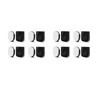 Wzxksoac Magnetic Remote Control Holder Wall Mount, 8 Pair Remote Control Organizers Storage Self-Adhesive TV Remote Black