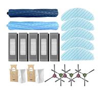 Wzxksoac Main Brush Side Brush HEPA Filter Cleaning Cloth Mops Dust Bags for OZMO T9AIVI Robot Vacuum Cleaner Accessories